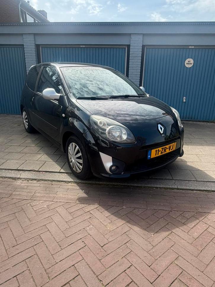 Renault Twingo 1.2 16V 2008 Zwart, Auto's, Renault, Bedrijf, Twingo, Airbags, Airconditioning, Boordcomputer, Centrale vergrendeling