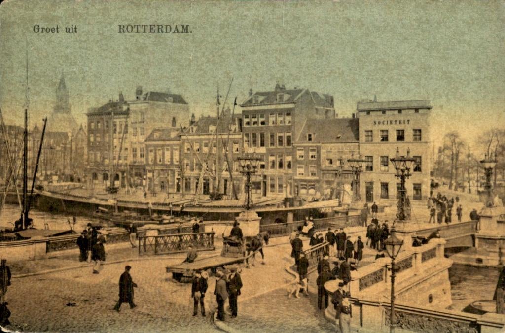 Rotterdam - Groet uit - Tulp, Ophalen of Verzenden, Voor 1920, Gelopen, Zuid-Holland