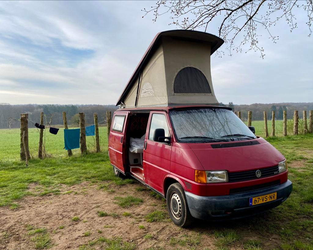 Volkswagen T4 Camperbusje slechts 161.000 km op de teller, Auto's, Voorwielaandrijving, 700 kg, Volkswagen, Grijs