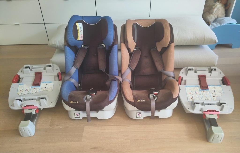 Twee Hauck Varioguard autostoeltjes + Isofix 9-18kg, Kinderen en Baby's, Autostoeltjes, Ophalen, Gebruikt