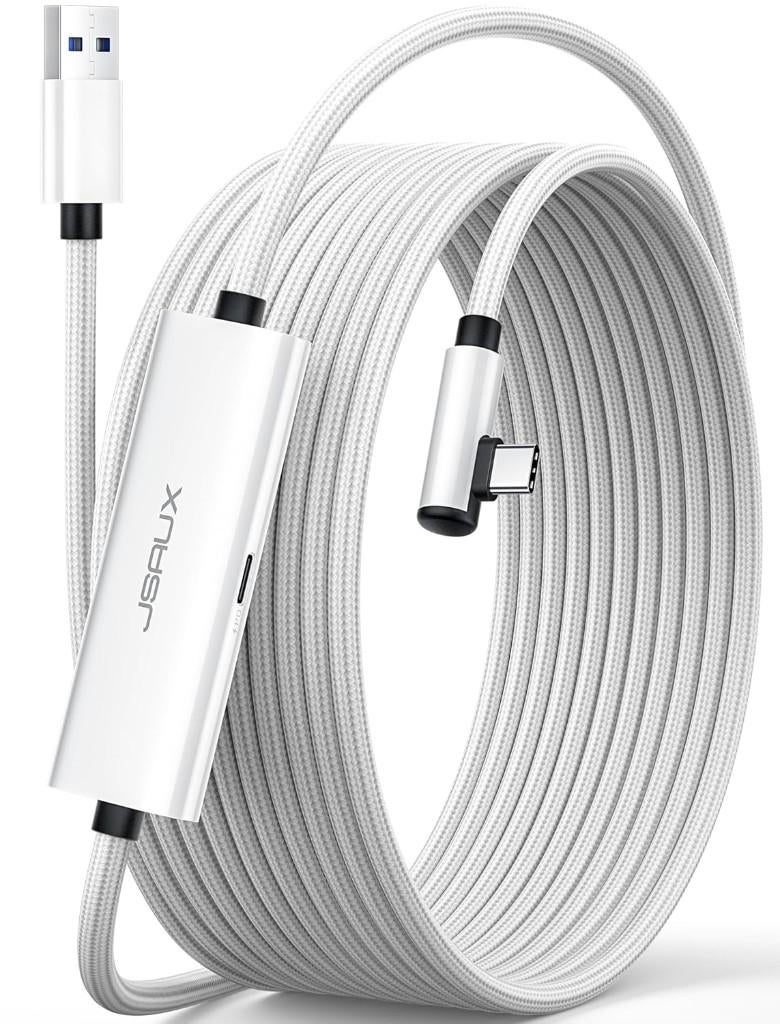 Link kabel 5 m  Meta Quest 3S/Quest 3  10Gbps, Spelcomputers en Games, Virtual Reality, Zo goed als nieuw, Overige platformen