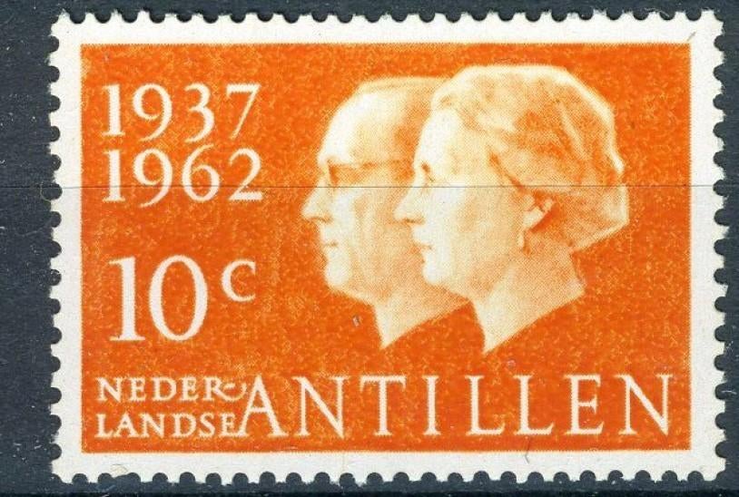 Nederlandse Antillen 1962 - nvph 323 - Zilveren huwelijk, Ophalen of Verzenden, Postfris
