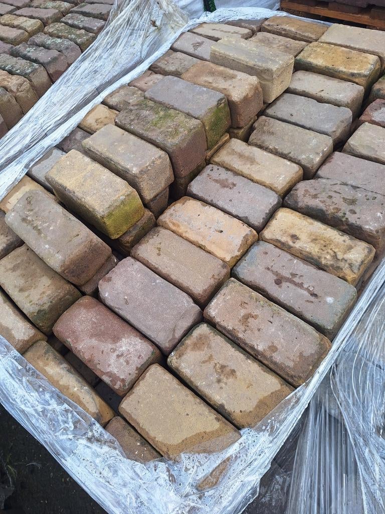 TE KOOP 6,5 M2 GEBAKKEN KLINKERS 10-DUIMERS, Ophalen, Gebruikt, Keramiek, Klinkers