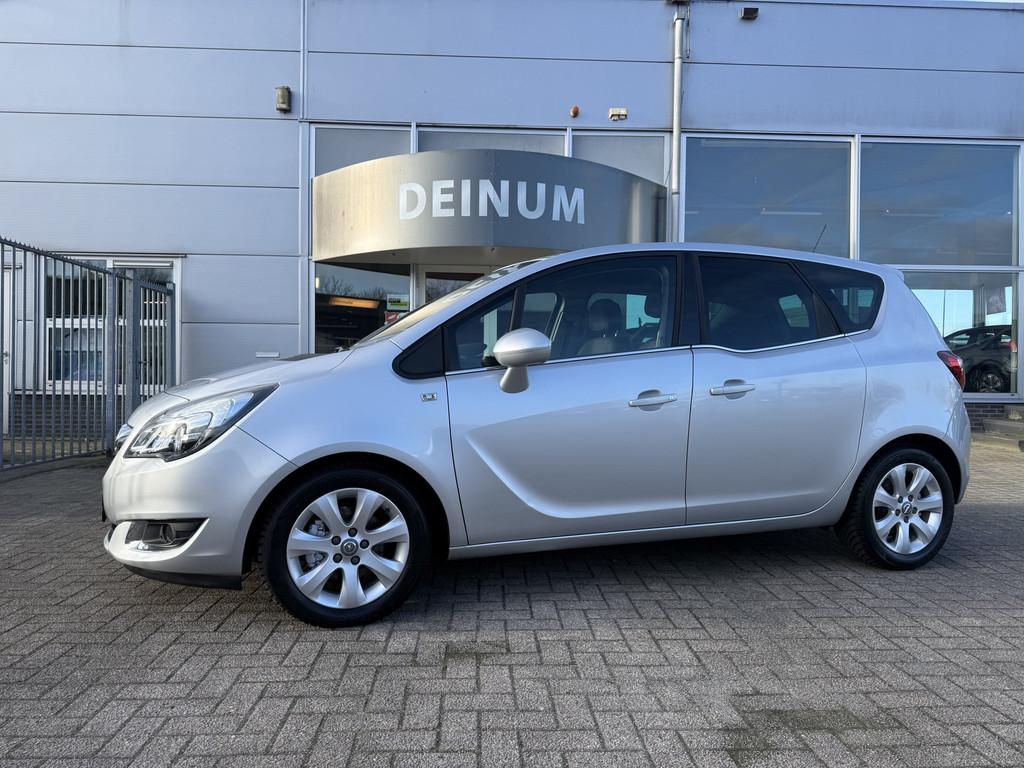Opel Meriva 1.4 Turbo Cosmo Leder comfintr, Navigatie, Xenon, Gebruikt, 4 cilinders, Met garantie (alle), Bedrijf