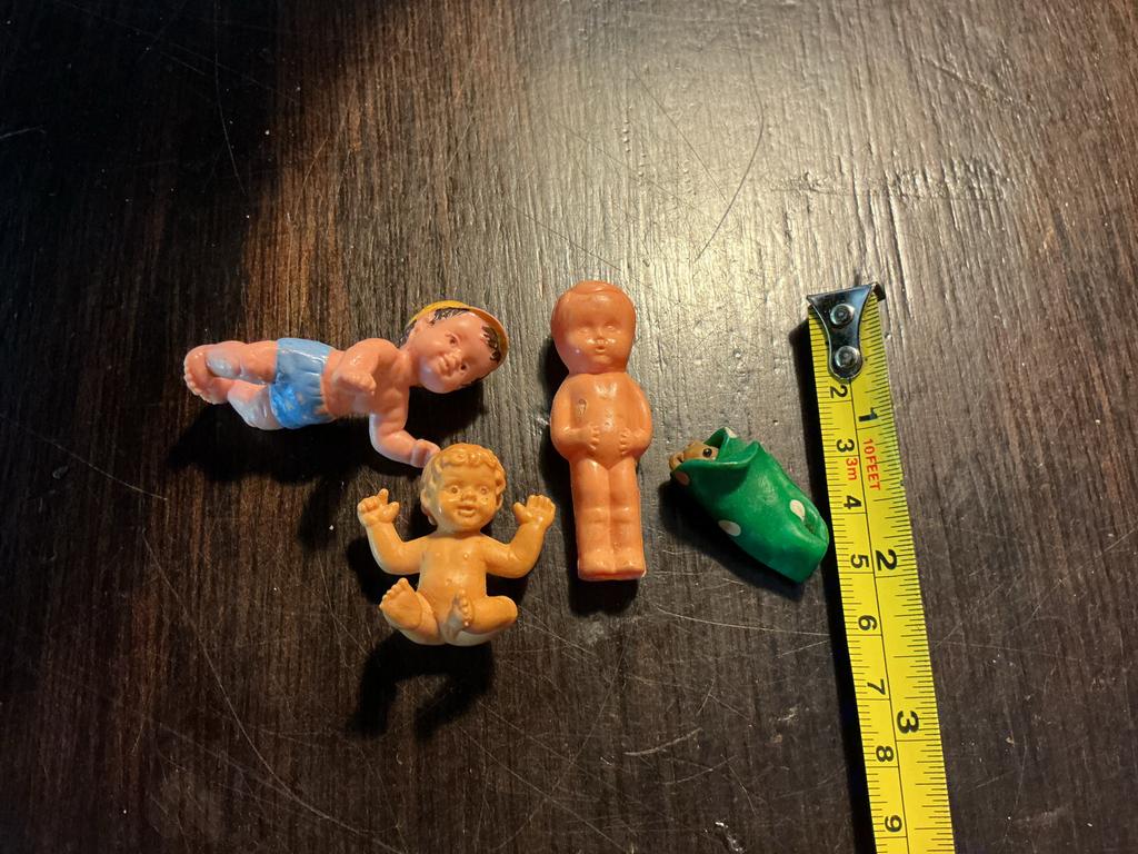 Set van 3  poppetjes en een beertje in doek oobr giro 555, Ophalen of Verzenden, Gebruikt