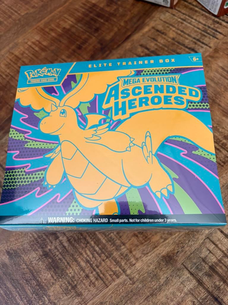 Pokémon Elite Trainer Box Mega Evolution Ascended Heroes, Hobby en Vrije tijd, Ophalen of Verzenden, Nieuw, Boosterbox, Foil