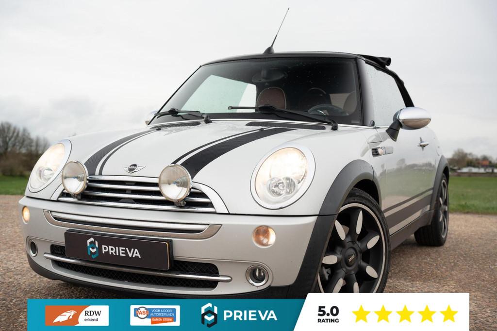 MINI Cabrio 1.6 Cooper Automaat | Leder | Stoelverwarming |, Auto's, Mini, Gebruikt, 4 cilinders, 4 stoelen, 116 pk