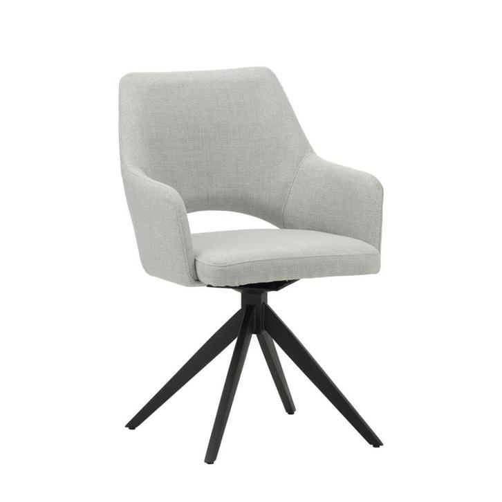 Stoel Asher, Huis en Inrichting, Stoelen, Nieuw, Vijf, Zes of meer stoelen, Kunststof, Metaal, Grijs, Ophalen of Verzenden