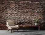 Fotobehang / Behang - Bakstenen - Industriële Stenen Muur, Bruin, Verzenden, Minder dan 10 m², Info@fotobehangkoning.nl