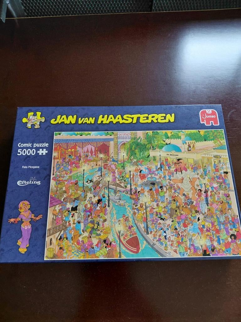 Jan van Haasteren 5000 stukjes - ZGAN, Ophalen, Meer dan 1500 stukjes, Zo goed als nieuw