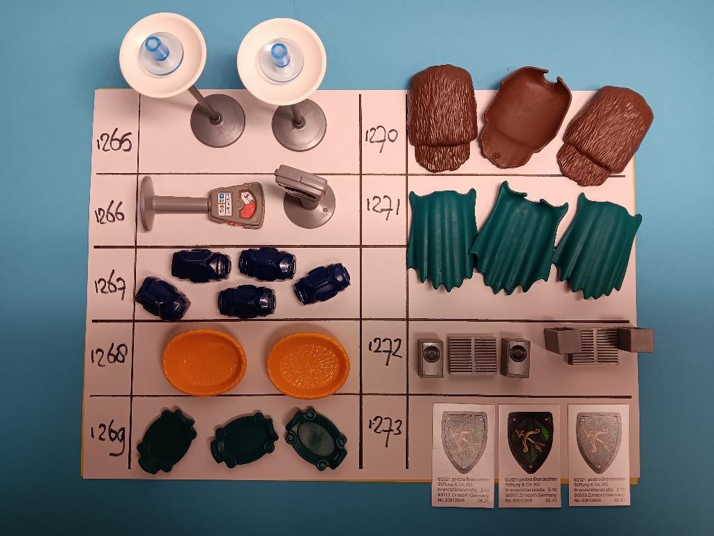 Playmobil Onderdelen 1265-73 Lamp Parkeermeter Tas Schaal, Verzenden, Gebruikt, Los playmobil