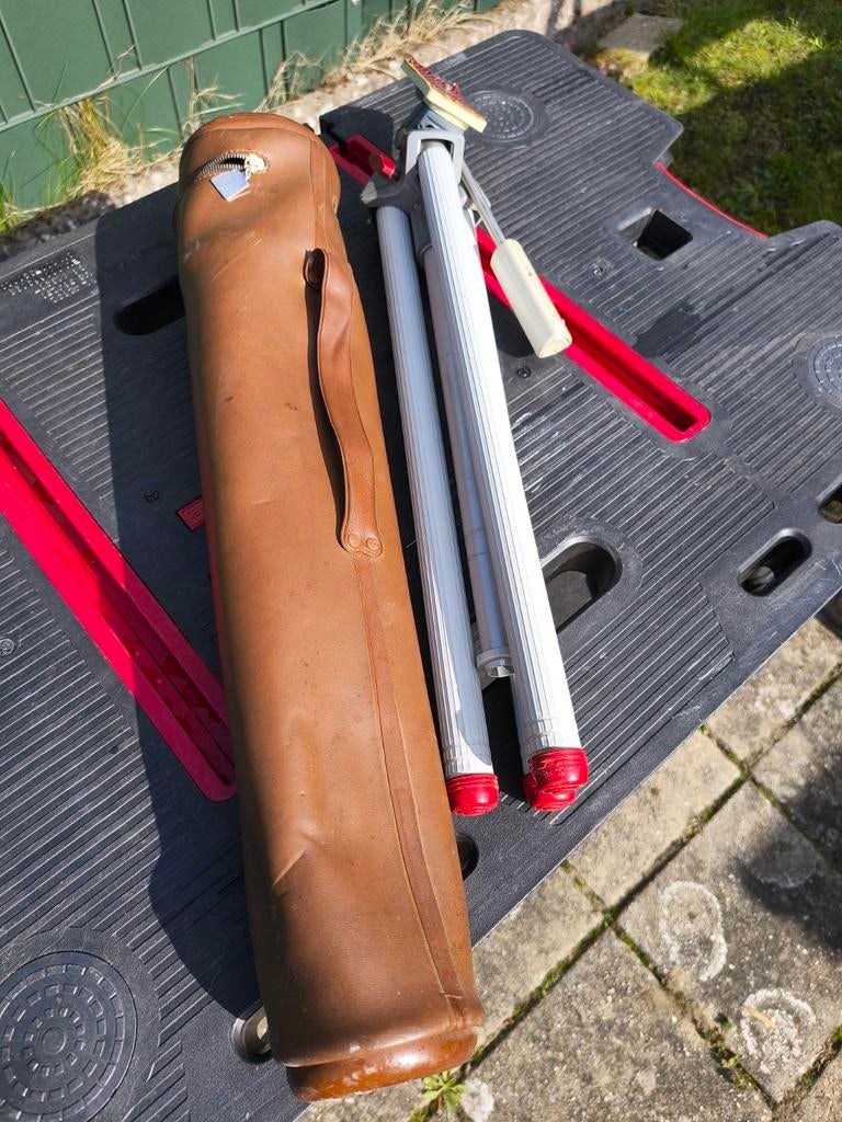 Vintage Driepoot Statief Bilora - met Balhoofd en Draagtas, Gebruikt, Minder dan 150 cm, Met balhoofd, Ophalen of Verzenden