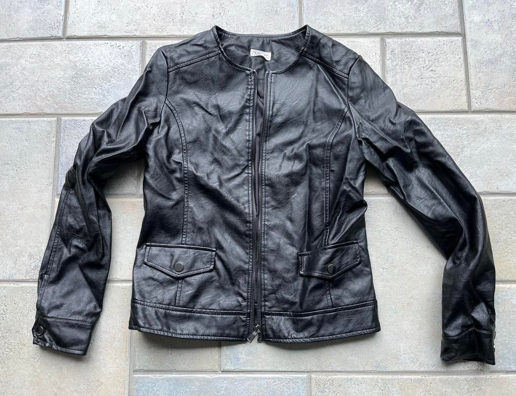 Letherlook jasje OVS maat 164, Ophalen of Verzenden, Zo goed als nieuw, Meisje, Jas