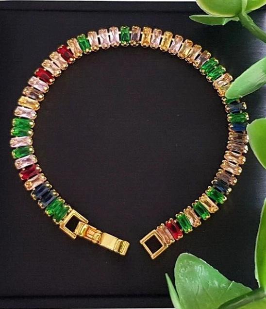 Sterling zilver 925 TENNISARMBAND 🎁 verguld.met.ZIRCONIA‘s, Nieuw, Goud, Zilver, Ophalen