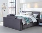 Swiss Sense Elek. Boxsping 180 x 200 Antraciet met TV box, Ophalen, Tweepersoons, Zo goed als nieuw, 180 cm