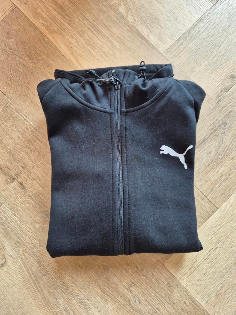 Puma Zwarte Hoodie met Rits evostripe drycell - Nieuw, Ophalen of Verzenden, Nieuw, Zwart