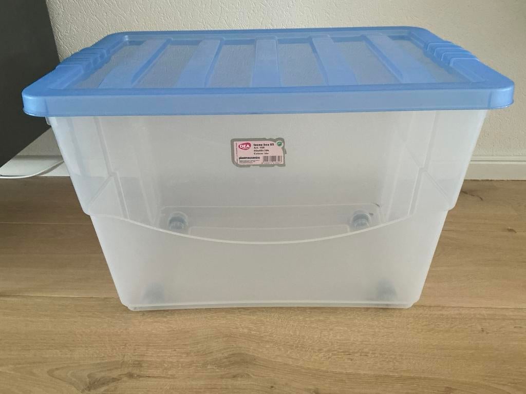 Plastic opbergbox, Doe-het-zelf en Verbouw, Kratten en Dozen, Ophalen, Doos, 40 tot 60 cm, 50 tot 75 cm