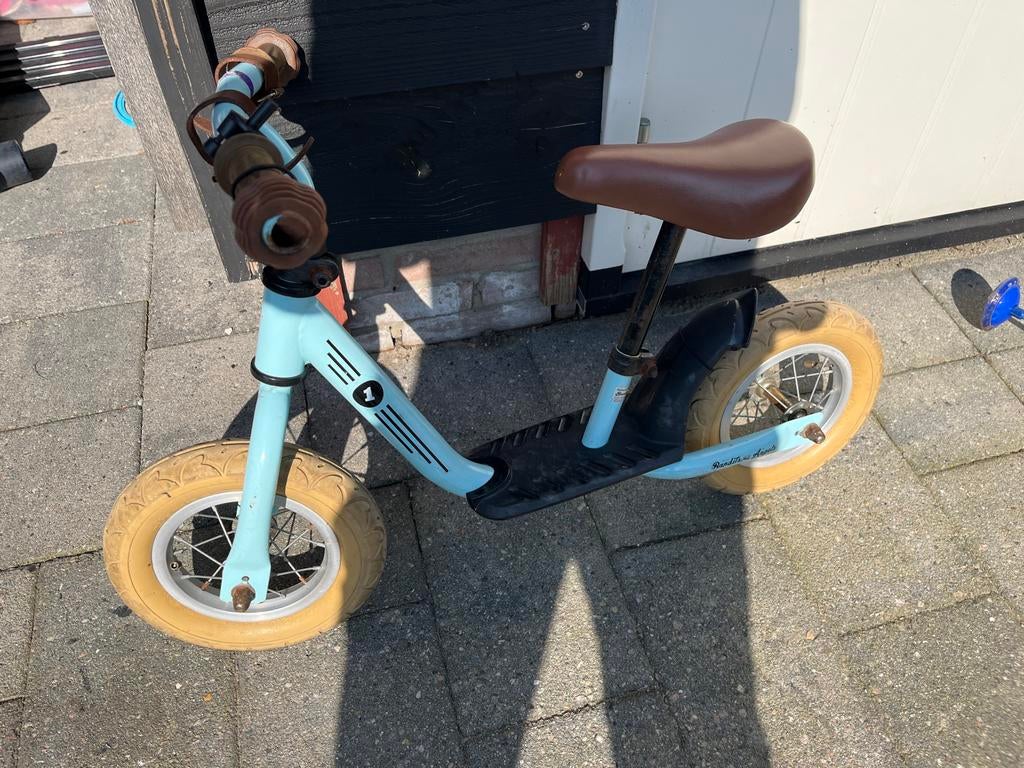 Loopfiets Bandits Balance Bike - Lichtblauw, Kinderen en Baby's, Speelgoed | Buiten | Voertuigen en Loopfietsen, Ophalen of Verzenden