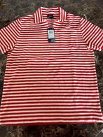 Faconnable Badstof Polo Rood/Wit Maat L, Ophalen of Verzenden, Nieuw, Maat 52/54 (L), Rood