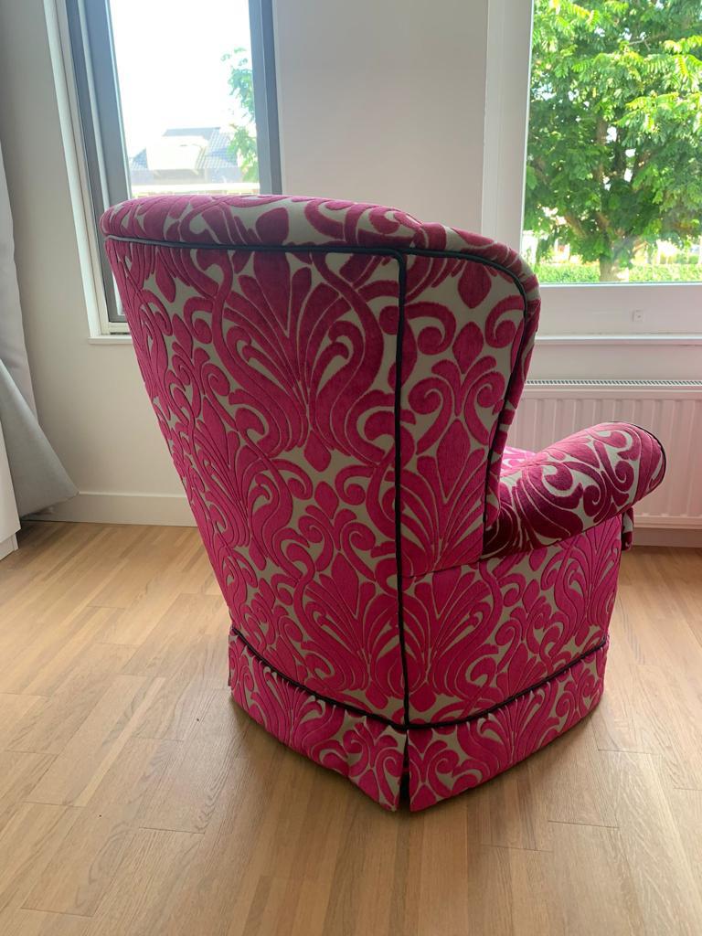 Fauteuil roze, Ophalen, Gebruikt, 75 tot 100 cm, 50 tot 75 cm