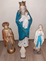 Set van 4 religieuze beelden: Maria, Jozef en Jezus, Antiek en Kunst, Antiek | Religie, Ophalen