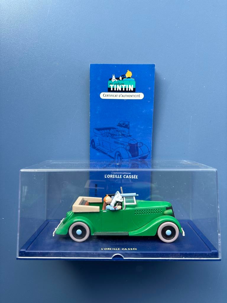 Kuifje auto - L'oreille cassée - Modelauto met certificaat, Ophalen of Verzenden, Zo goed als nieuw, Auto, Overige merken