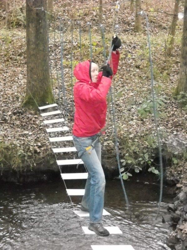 touwbruggen, touwparcours, avonturenpark - klimmen, Kinderen en Baby's, Speelgoed | Buiten | Speeltoestellen, Zo goed als nieuw