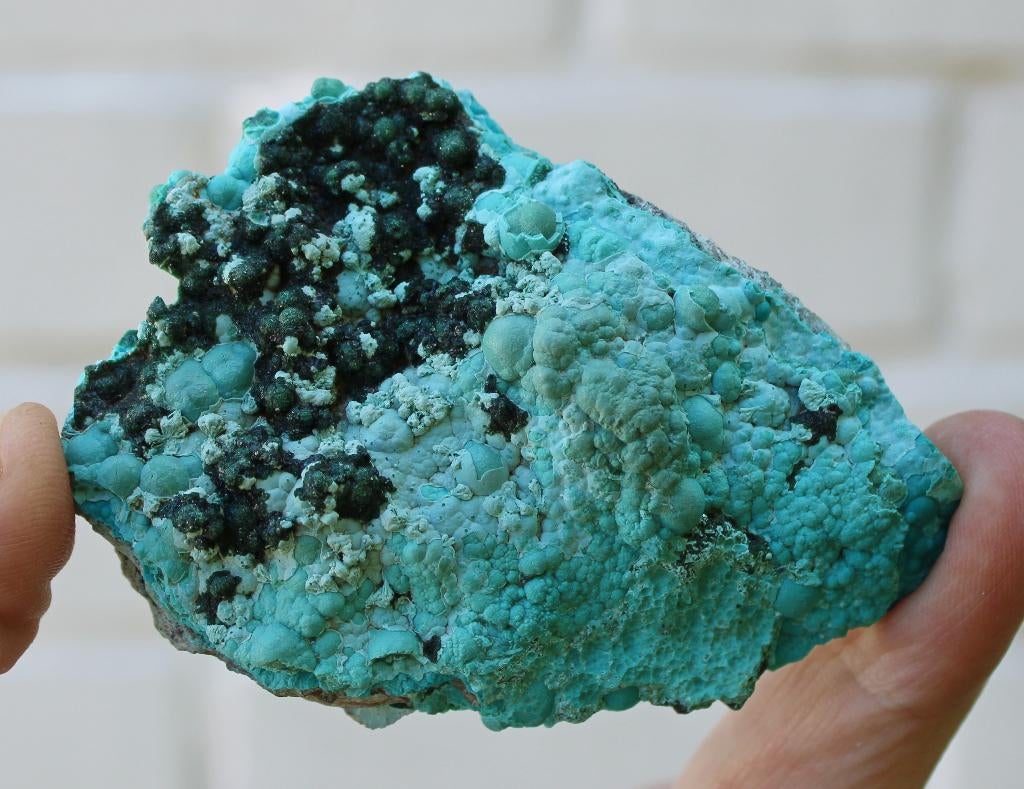 CHRYSOCOLLA en MALACHIET  uit LUBUMBASHI in DR CONGO, Ophalen of Verzenden, Mineraal