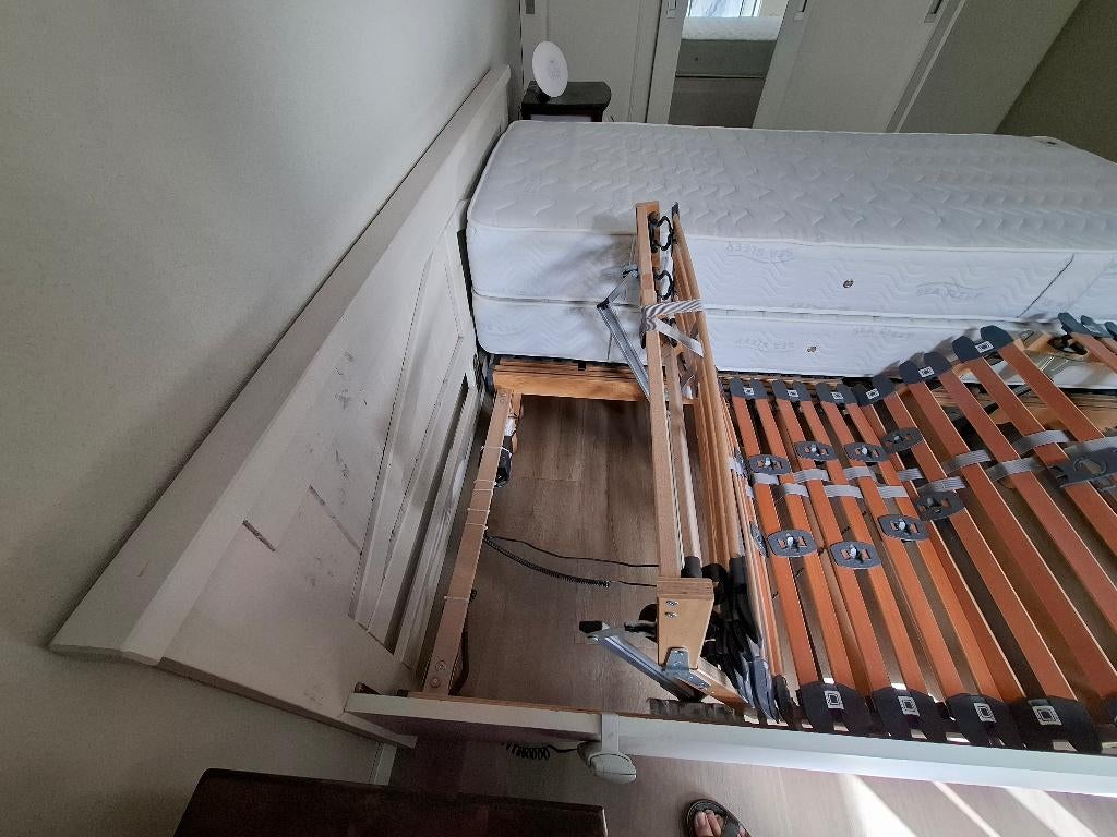 Compleet bed 180x200, Ophalen, Gebruikt, Tweepersoons, Bedbodem