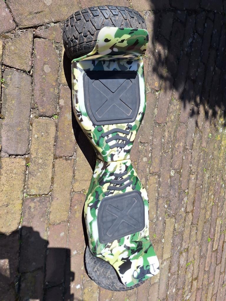 Stoere Off-Road Hoverboard - 8,5 inch off-road camo-groen, Ophalen of Verzenden, Zo goed als nieuw, Overige typen, Onbekend