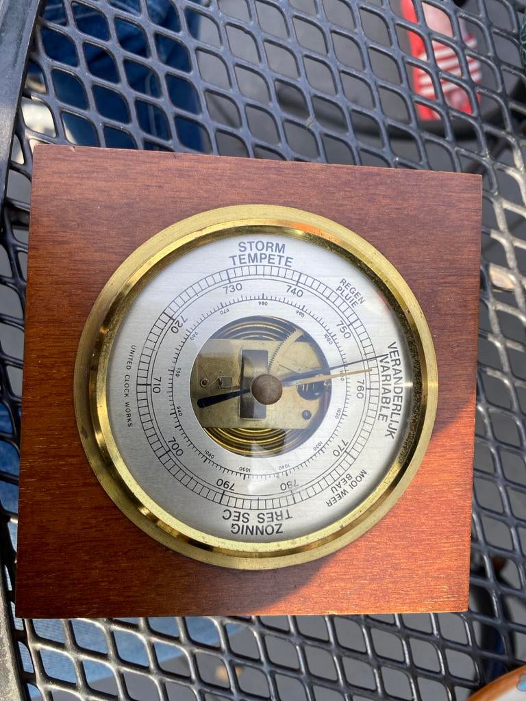 Barometer van United Clock Works, Ophalen of Verzenden, Gebruikt, Barometer