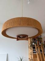 Vintage parel Temde Raffia 60s lamp, Ophalen, Zo goed als nieuw, Overige materialen, 50 tot 75 cm