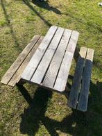 Picknicktafel, Gebruikt, Rechthoekig, Hout, Ophalen