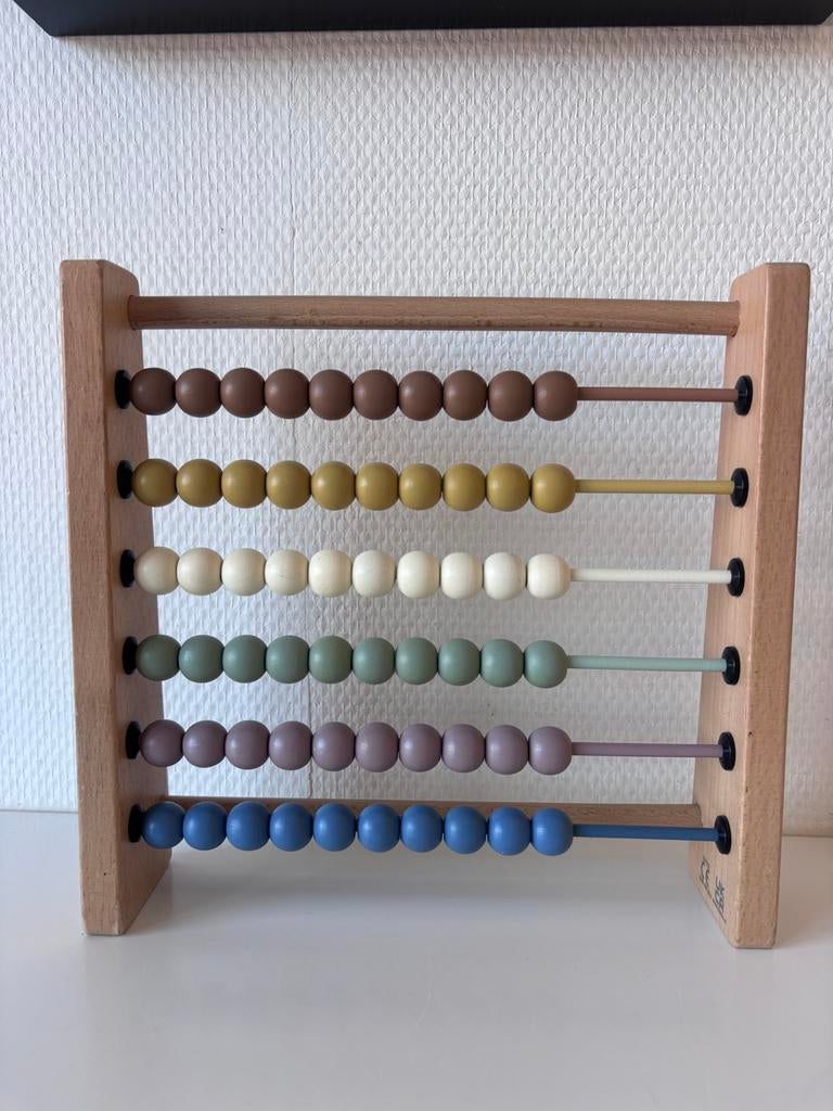 Little Dutch Houten Telraam - vrijwel nieuw! - Nude Kleuren, Ophalen of Verzenden, Nieuw, Rekenen