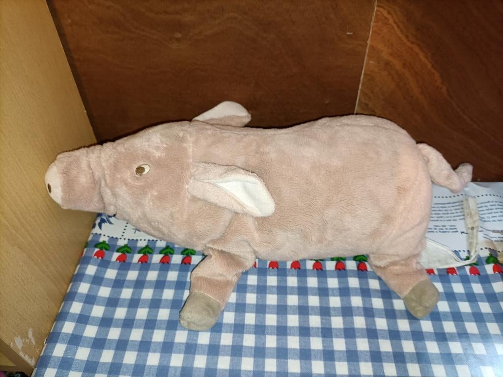 Roze varken van Ikea 39 cm groot, Ophalen of Verzenden, Zo goed als nieuw, Overige typen