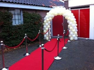 afzet paaltjes incl. rood/zwart koord te huur vanaf €7,-, Ophalen of Verzenden, Nieuw, Overige