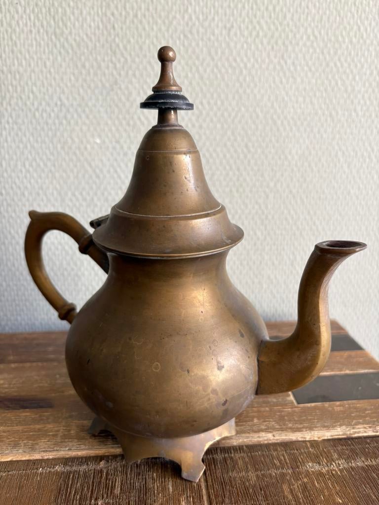 messing Arabische koffiepot / Dallah stijl – 21 cm, Ophalen of Verzenden