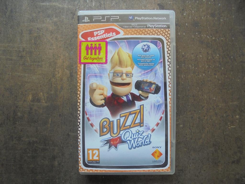 Buzz Quiz World voor PSP (zie foto's), Puzzel en Educatief, Gebruikt, Ophalen of Verzenden, 3 spelers of meer
