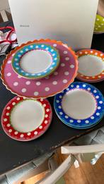 Lot oilily polka dot servies, Ophalen of Verzenden, Zo goed als nieuw, Porselein, Overige stijlen