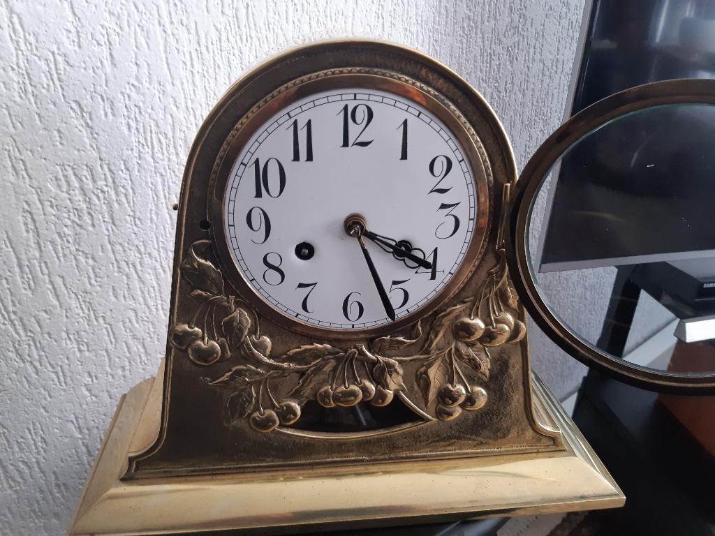 Schitterend mooie koperen pendule, art deco, Ophalen