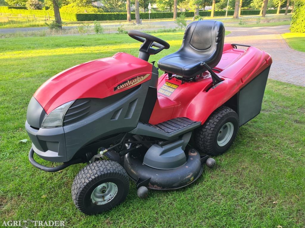 Castelgarden TCX 122 zitmaaier met opvangbak 2 cilinder 122, Tuin en Terras, Zitmaaiers, Gebruikt, 90 tot 120 cm, Elektrische starter