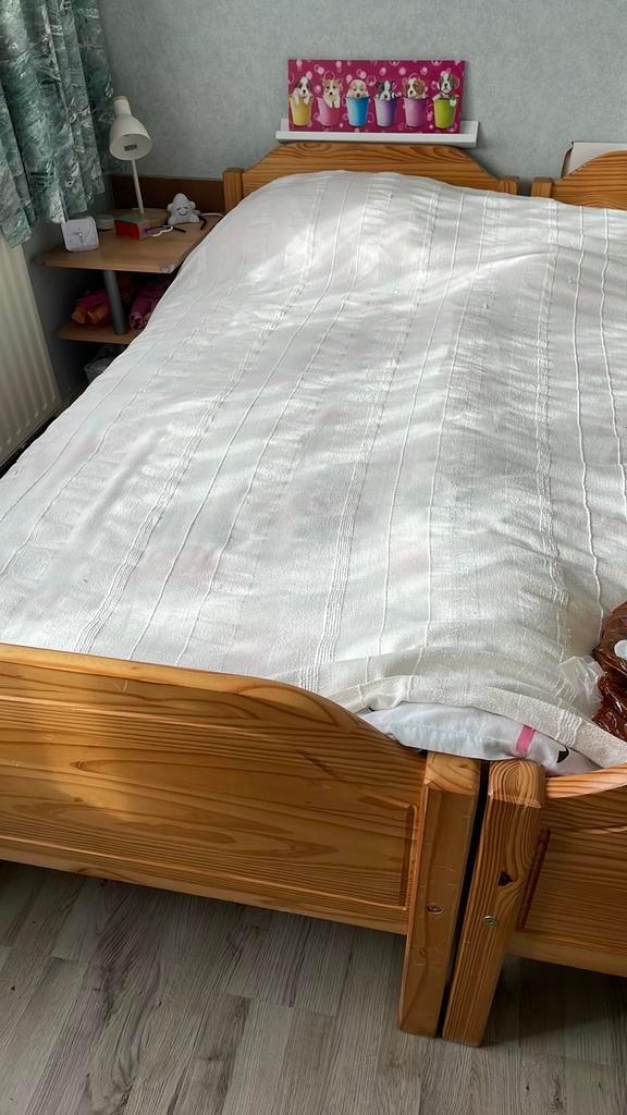Bedden, Ophalen of Verzenden, Zo goed als nieuw, Eenpersoons, Hout