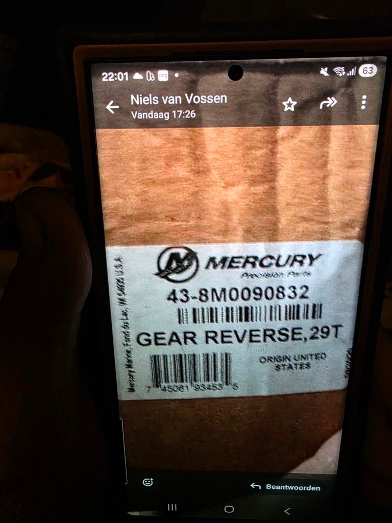 MERCURY 80 tot 115 pk vanaf 2014 reverse gear, Ophalen, Nieuw, 30 pk of meer, Buitenboordmotor