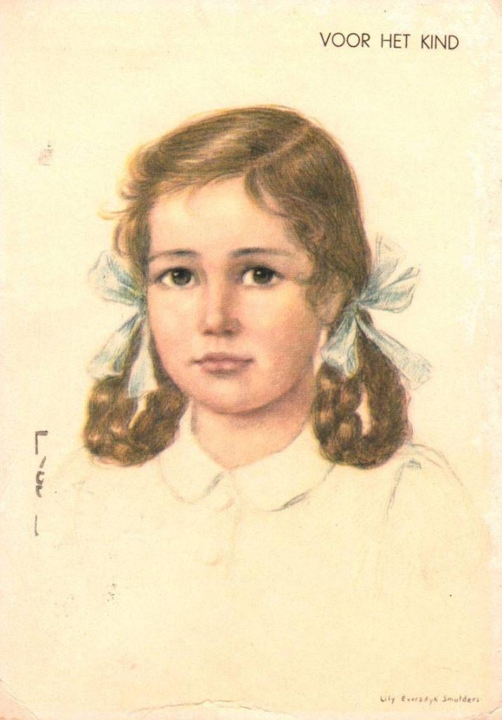 Voor het Kind 1955. tekening Lilly Eversdijk -Smelders., Verzenden, 1940 tot 1960, Gelopen, Kinderen