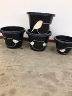 Bloempotten, Kunststof, Gebruikt, Rond, Minder dan 40 cm