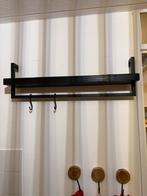 Zwart wandrek met haken - Modern en functioneel, Ophalen, Gebruikt