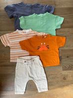 4 t-shirts en broekje maat 62, Kinderen en Baby's, Babykleding | Maat 62, Jongetje of Meisje, Ophalen of Verzenden, Zo goed als nieuw