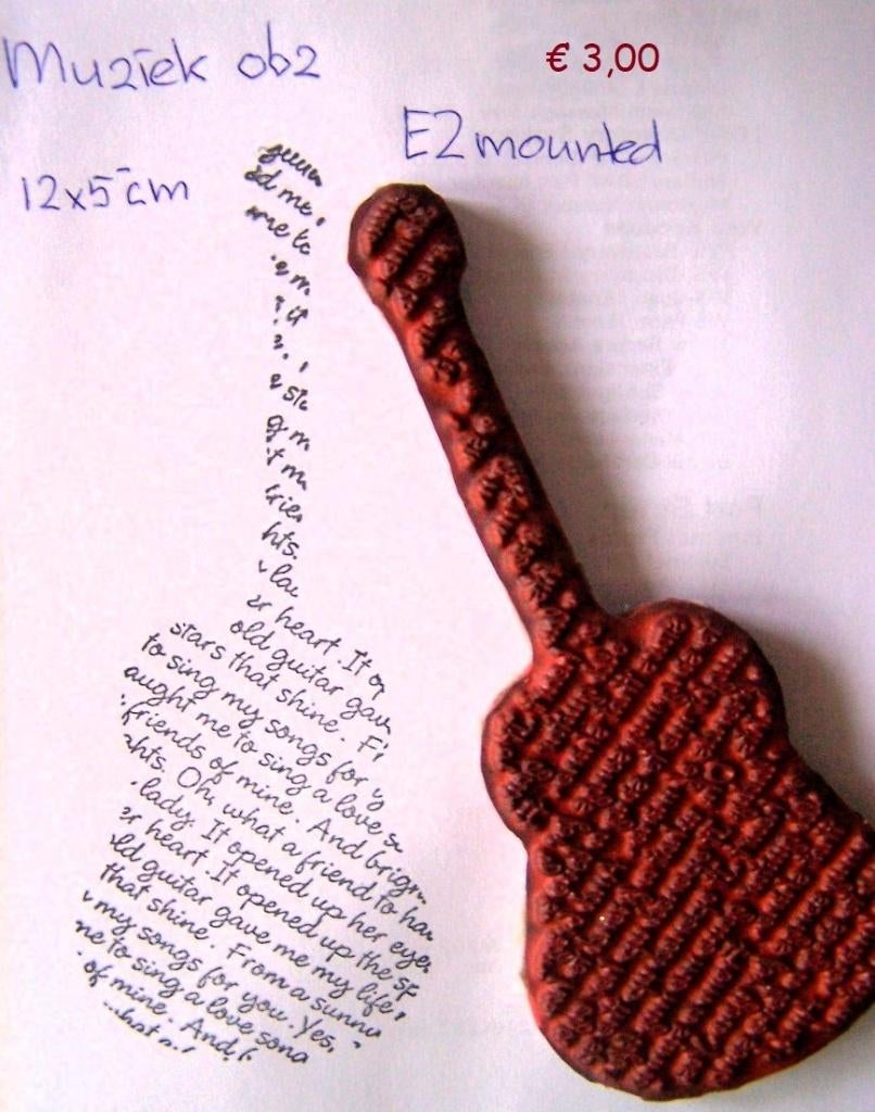 Muziek 062 EZ-mounted stempel, Ophalen of Verzenden, Gebruikt, EZ-mounted stempel