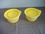 2 Tupperware Schaaltjes ( geel, 550 ml ), Ophalen of Verzenden, Gebruikt, Geel, Schaal