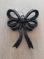 Kersthanger zwarte strik met glitters (nieuw)!, Ophalen of Verzenden, Nieuw